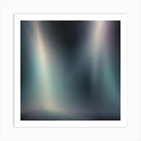 An Abstract Background With Blurred Streaks Of Light In Teal, White, And Brown Tones, Creating A Sense Of Depth And Movement Art Print