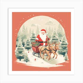 Christmas Santa 5 Art Print