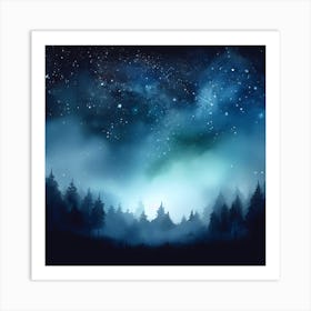 Night Sky With Stars Art Print