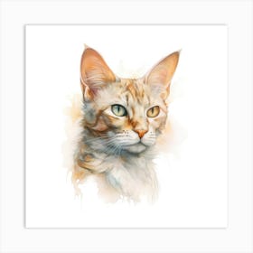 Bali Cat Portrait Art Print