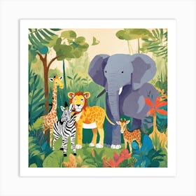 Zoo Animals 4 Art Print