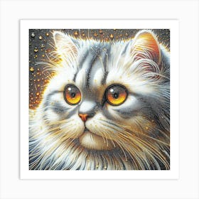 Feline Cat Creative Artwork Illustration 41 Art Print