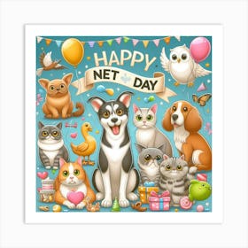 Happy Net Day Art Print