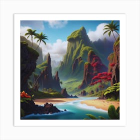 Hawaiian Landscape 14 Art Print