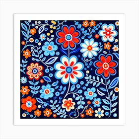 Russian Folk Art 1 Art Print