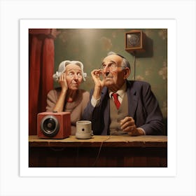 The Old Couple Art Print