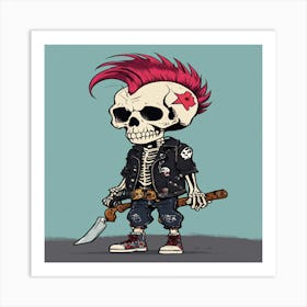 Skeleton Art Print