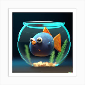 Fish In A Bowl Art Print