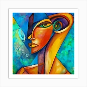 Abstract Of A Woman Art Print