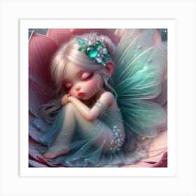 Sleepingfairy2 Art Print