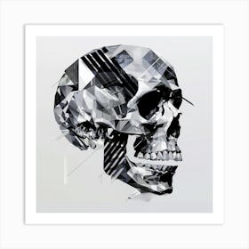 Abstract Skull 4 Art Print