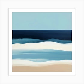 Sand And Sea 1 Art Print