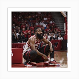 James Harden AI Art Print