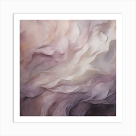 Cascading Lilac: Elegance Unveiled Art Print