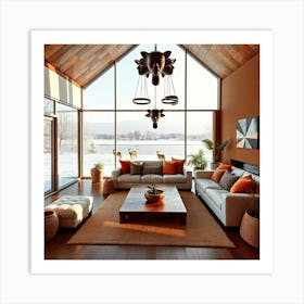 Modern Living Room Art Print