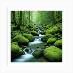 Mossy Forest 12 Art Print