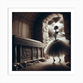 Skeleton Dancer 6 Art Print