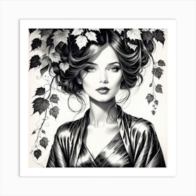 Black And White Painting 3 Art Print