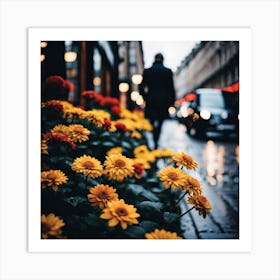 Flowers In London Photography (16) Art Print