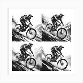 Mountain Biker 1 Art Print