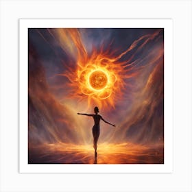 Solar Flare Dance 2 Art Print