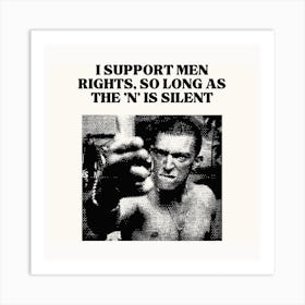 Men Rights Square Art Print