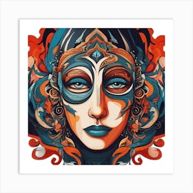 Face Of A Woman Art Print