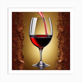 Red Wine Pouring 2 Art Print