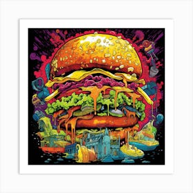 Burger Art Print