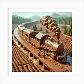 Train On The Tracks 2 Art Print