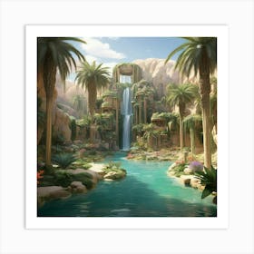 Egyptian Landscape Art print 1 Art Print