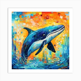 Dolphin Painting 3 Art Print