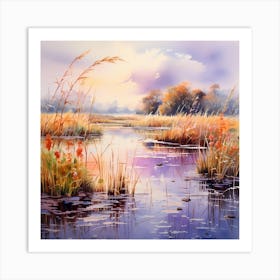 Ethereal Fen Symphony Art Print