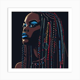 Afro-American Woman 39 Art Print