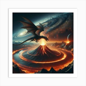 Dragon In The Sky Art Print