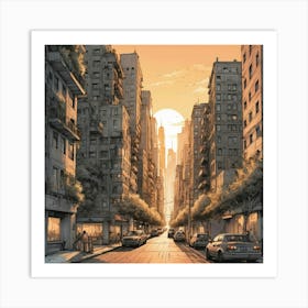 Cityscape Art Print