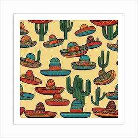 Mexican Hats 13 Art Print