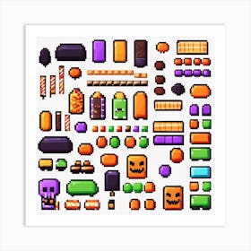 Pixel Art 4 Art Print