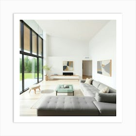 Modern Living Room Art Print