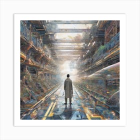 Futuristic City 5 Art Print