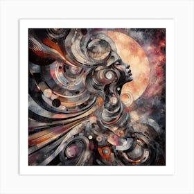 Abstract Image Of Lilith 9 Art Print