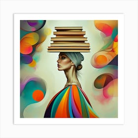 Artistic Harmony Between Knowledge and Beauty Art Print