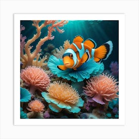 Clown Fish Art Print