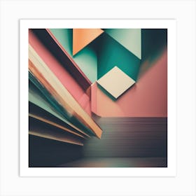 Abstract Geometric Shapes 1 Art Print