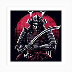 A traditional samurai warrior 1 Art Print