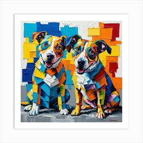 Two Dogs 2 Art Print