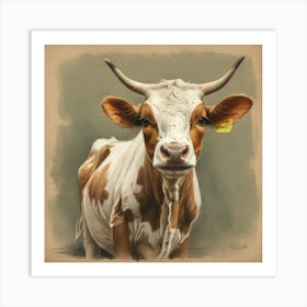 Cow Painting Art Print