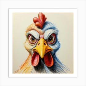 Chicken Portrait Art Print