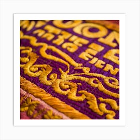 Moroccan Embroidery Art Print
