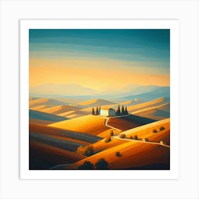 Tuscan Countryside 1 Art Print